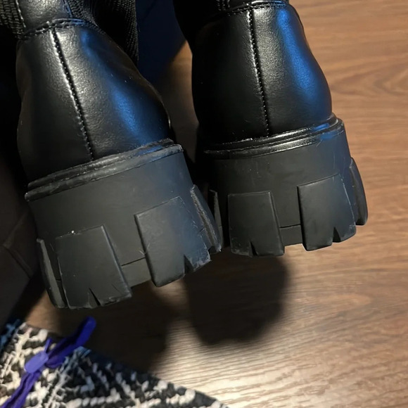 Call It Spring Studded Boots . Black W M 6 - Picture 8 of 12